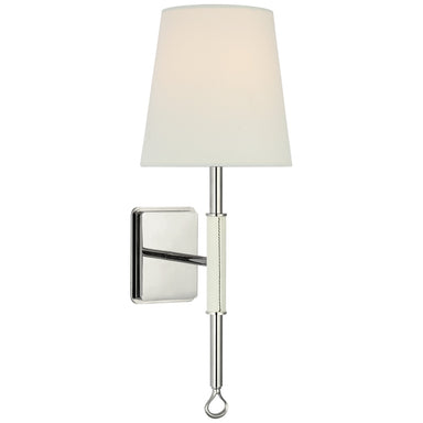 Visual Comfort Signature Canada - LED Wall Sconce - Griffin - Polished Nickel and Parchment Leather- Union Lighting Luminaires Decor