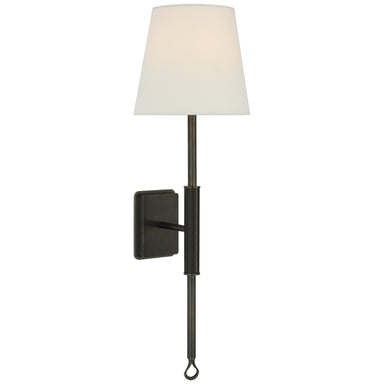 Visual Comfort Signature Canada - LED Wall Sconce - Griffin - Bronze and Chocolate Leather- Union Lighting Luminaires Decor