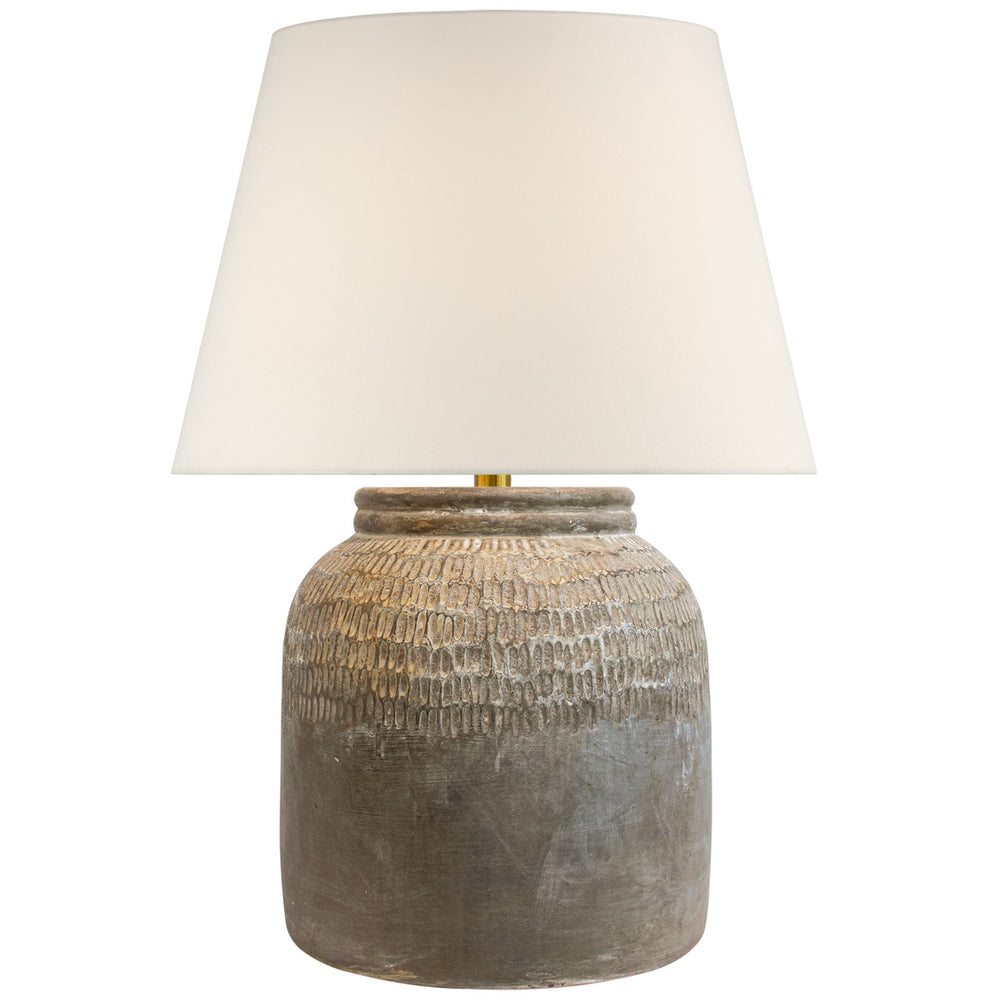 Visual Comfort Signature Canada - LED Table Lamp - Indra - Silt Grey Ceramic- Union Lighting Luminaires Decor