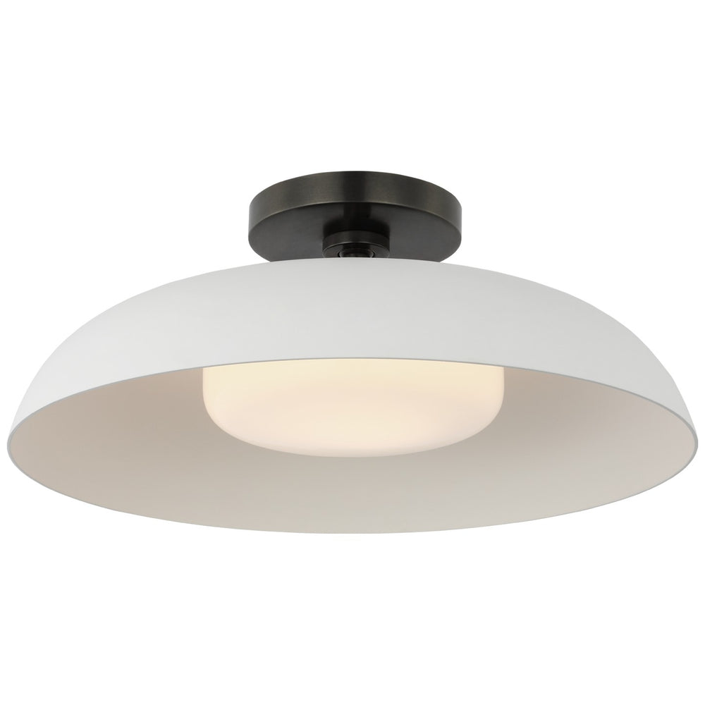 Visual Comfort Signature Canada - LED Flush Mount - Cyrus - Bronze and White- Union Lighting Luminaires Decor