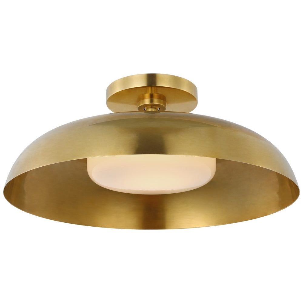 Visual Comfort Signature Canada - LED Flush Mount - Cyrus - Hand-Rubbed Antique Brass- Union Lighting Luminaires Decor