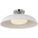 Visual Comfort Signature Canada - LED Flush Mount - Cyrus - Polished Nickel and White- Union Lighting Luminaires Decor