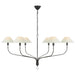 Visual Comfort Signature Canada - LED Chandelier - Griffin - Bronze and Chocolate Leather- Union Lighting Luminaires Decor