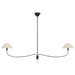 Visual Comfort Signature Canada - LED Chandelier - Griffin - Bronze and Chocolate Leather- Union Lighting Luminaires Decor
