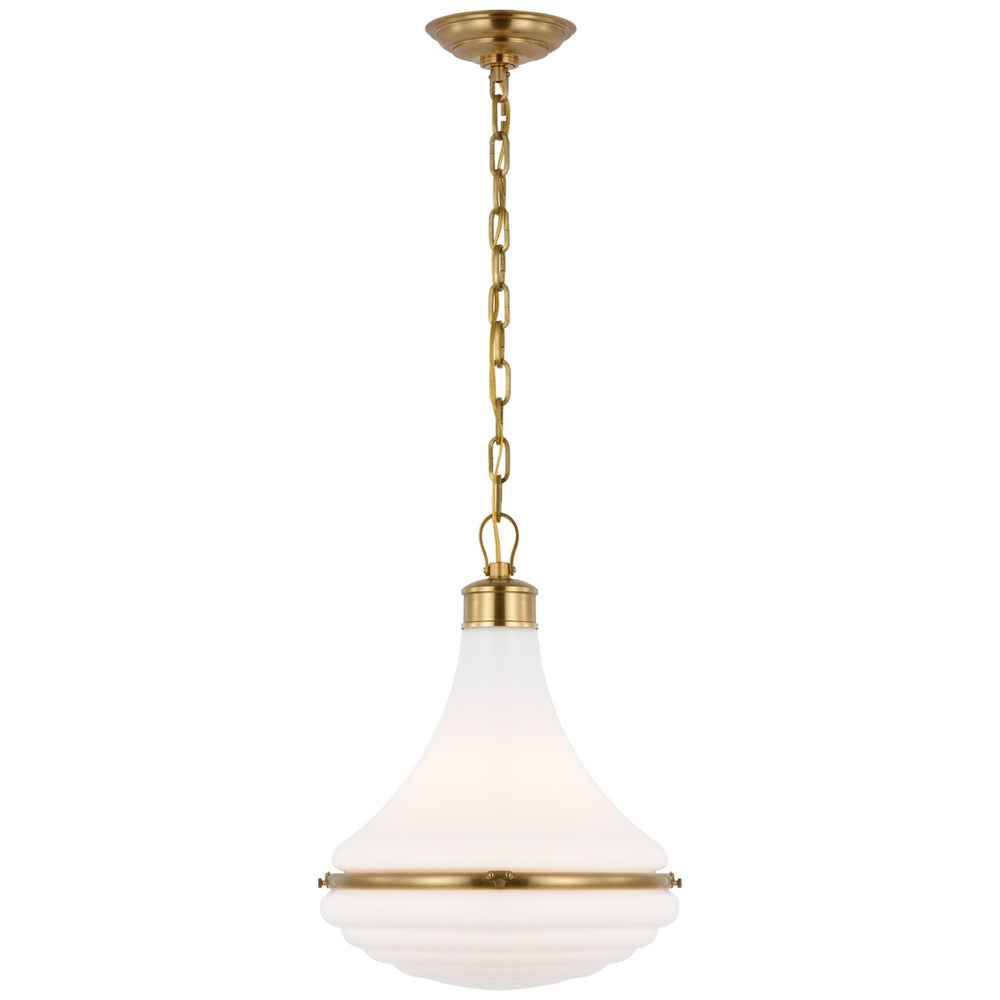 Visual Comfort Signature Canada - LED Pendant - Wesley - Hand-Rubbed Antique Brass- Union Lighting Luminaires Decor