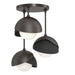 Hubbardton Forge - Three Light Semi-Flush Mount - Brooklyn - Oil Rubbed Bronze- Union Lighting Luminaires Decor
