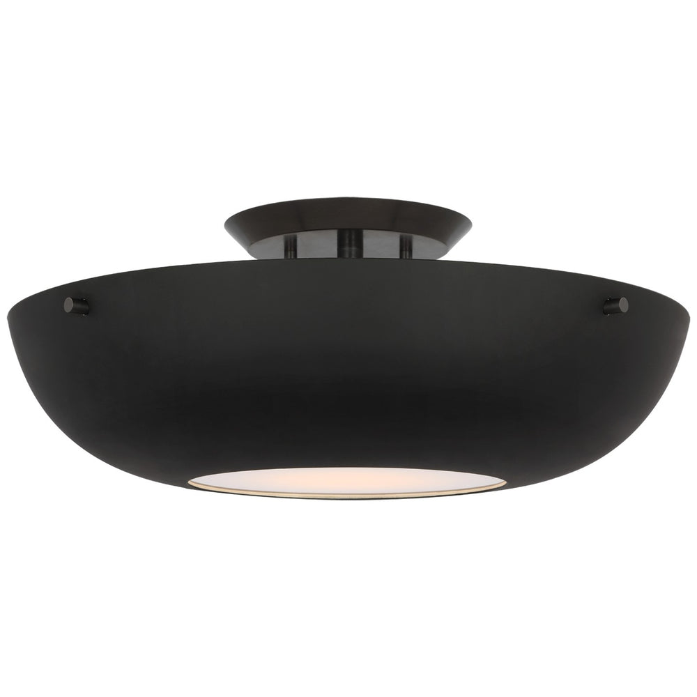Visual Comfort Signature Canada - LED Flush Mount - Valencia - Bronze- Union Lighting Luminaires Decor