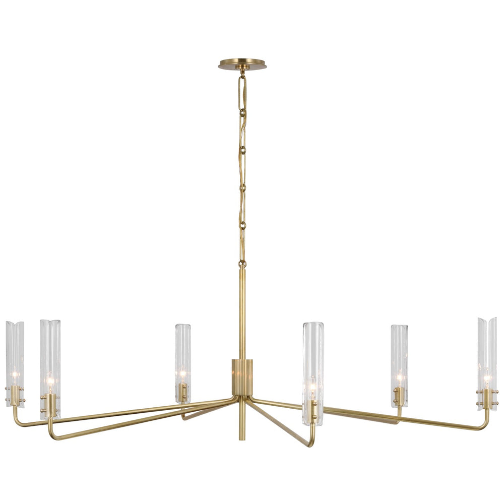 Visual Comfort Signature Canada - LED Chandelier - Casoria - Hand-Rubbed Antique Brass- Union Lighting Luminaires Decor