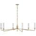 Visual Comfort Signature Canada - LED Chandelier - Casoria - Hand-Rubbed Antique Brass- Union Lighting Luminaires Decor