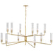 Visual Comfort Signature Canada - LED Chandelier - Casoria - Hand-Rubbed Antique Brass- Union Lighting Luminaires Decor