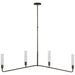 Visual Comfort Signature Canada - LED Linear Chandelier - Casoria - Bronze- Union Lighting Luminaires Decor