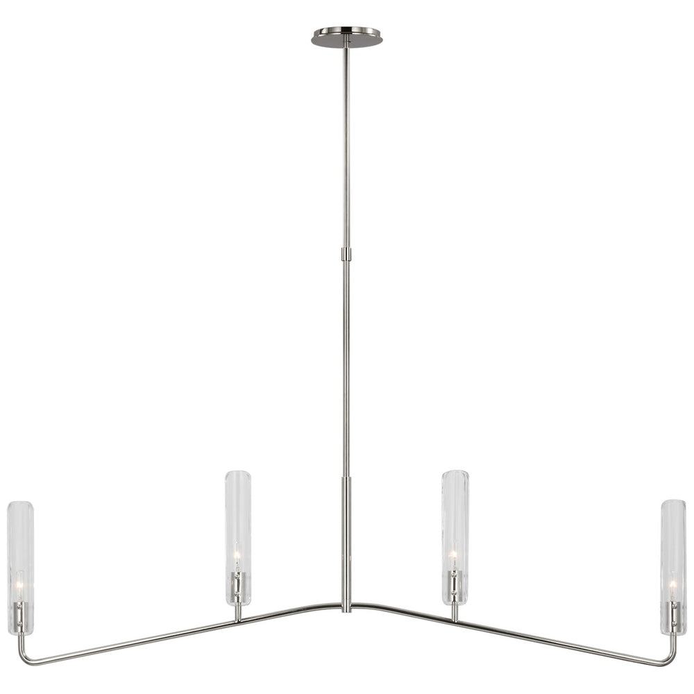 Visual Comfort Signature Canada - LED Linear Chandelier - Casoria - Polished Nickel- Union Lighting Luminaires Decor