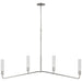 Visual Comfort Signature Canada - LED Linear Chandelier - Casoria - Polished Nickel- Union Lighting Luminaires Decor