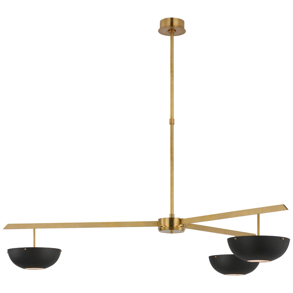 Visual Comfort Signature Canada - LED Chandelier - Valencia - Hand-Rubbed Antique Brass- Union Lighting Luminaires Decor