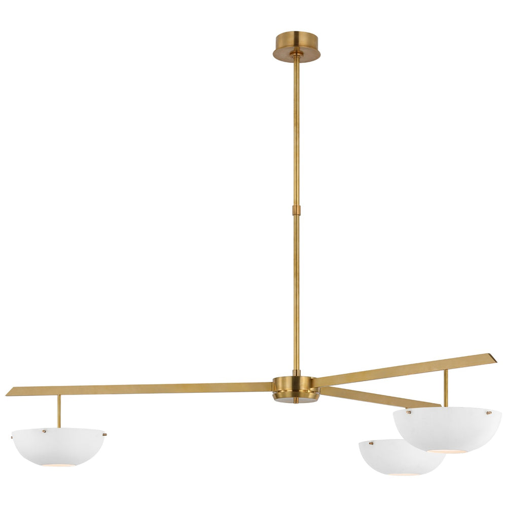 Visual Comfort Signature Canada - LED Chandelier - Valencia - Hand-Rubbed Antique Brass- Union Lighting Luminaires Decor