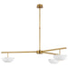 Visual Comfort Signature Canada - LED Chandelier - Valencia - Hand-Rubbed Antique Brass- Union Lighting Luminaires Decor