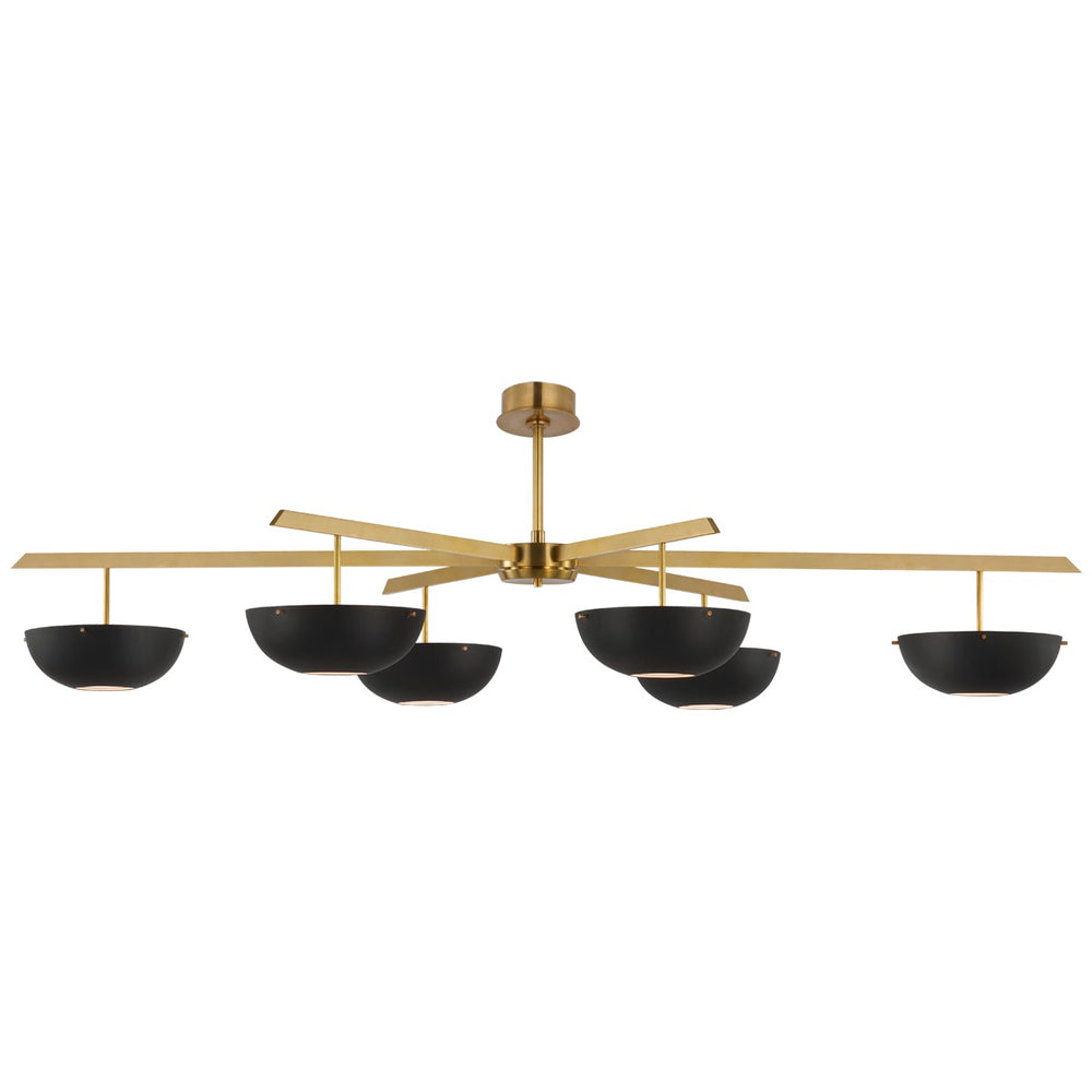 Visual Comfort Signature Canada - LED Chandelier - Valencia - Hand-Rubbed Antique Brass- Union Lighting Luminaires Decor