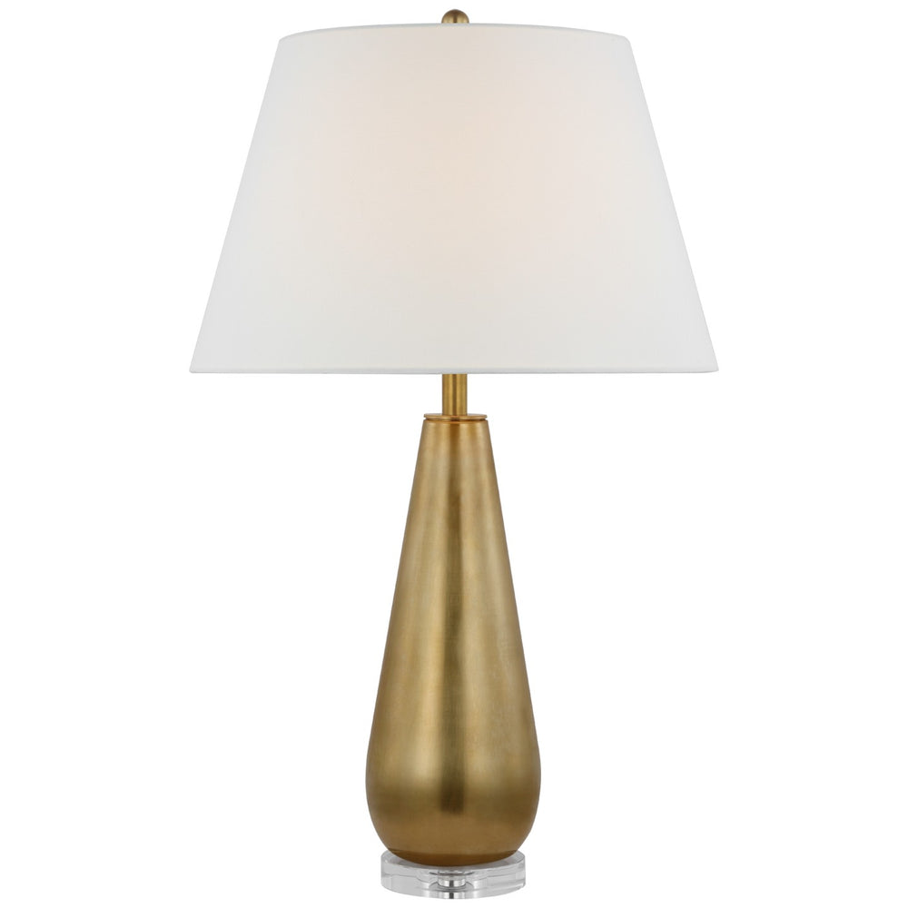 Visual Comfort Signature Canada - LED Table Lamp - Aris - Antique-Burnished Brass and Clear Glass- Union Lighting Luminaires Decor
