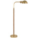 Visual Comfort Signature Canada - LED Floor Lamp - Basden - Antique-Burnished Brass and Natural Rattan- Union Lighting Luminaires Decor