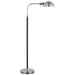 Visual Comfort Signature Canada - LED Floor Lamp - Basden - Polished Nickel and Black Rattan- Union Lighting Luminaires Decor