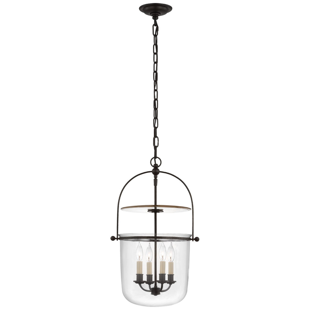 Visual Comfort Signature Canada - Four Light Lantern - Lorford - Aged Iron- Union Lighting Luminaires Decor