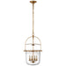 Visual Comfort Signature Canada - Four Light Lantern - Lorford - Gilded Iron- Union Lighting Luminaires Decor