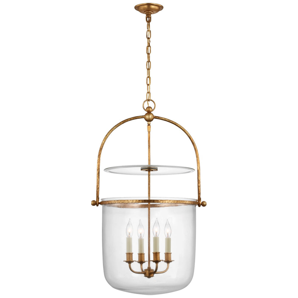 Visual Comfort Signature Canada - Four Light Lantern - Lorford - Gilded Iron- Union Lighting Luminaires Decor