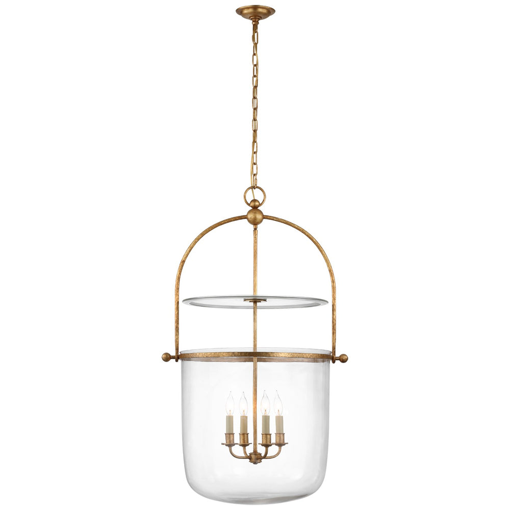 Visual Comfort Signature Canada - Four Light Lantern - Lorford - Gilded Iron- Union Lighting Luminaires Decor