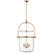 Visual Comfort Signature Canada - Four Light Lantern - Lorford - Gilded Iron- Union Lighting Luminaires Decor