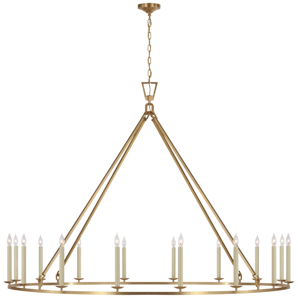 Visual Comfort Signature Canada - LED Chandelier - Darlana Ring - Antique-Burnished Brass- Union Lighting Luminaires Decor