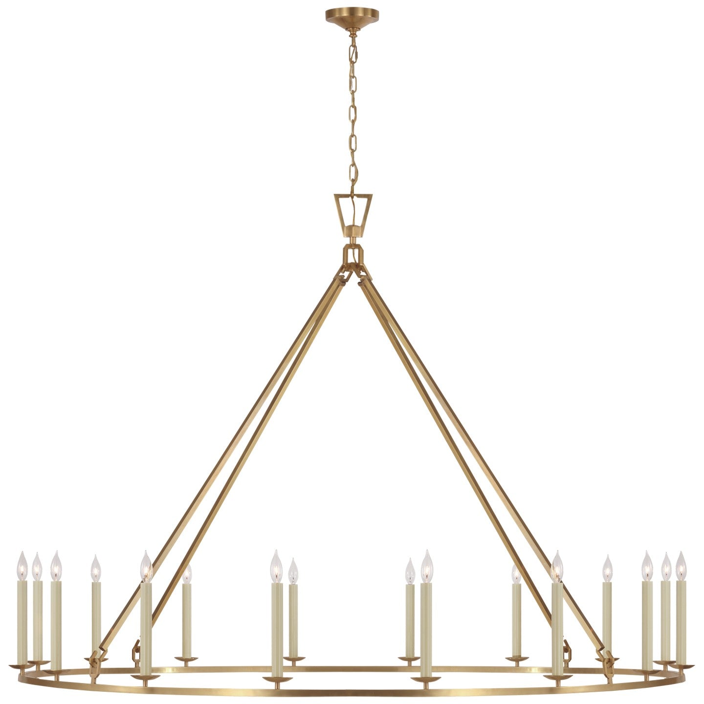 Visual Comfort Signature Canada - LED Chandelier - Darlana Ring - Antique-Burnished Brass- Union Lighting Luminaires Decor