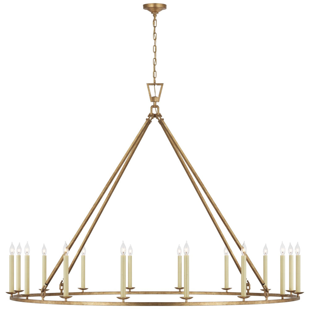 Visual Comfort Signature Canada - LED Chandelier - Darlana Ring - Gilded Iron- Union Lighting Luminaires Decor