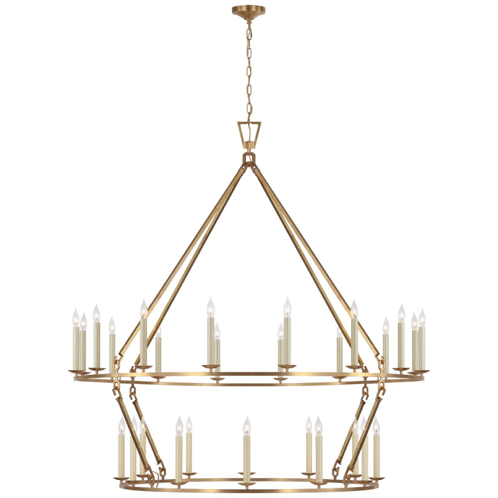 Visual Comfort Signature Canada - LED Chandelier - Darlana Ring - Antique-Burnished Brass- Union Lighting Luminaires Decor