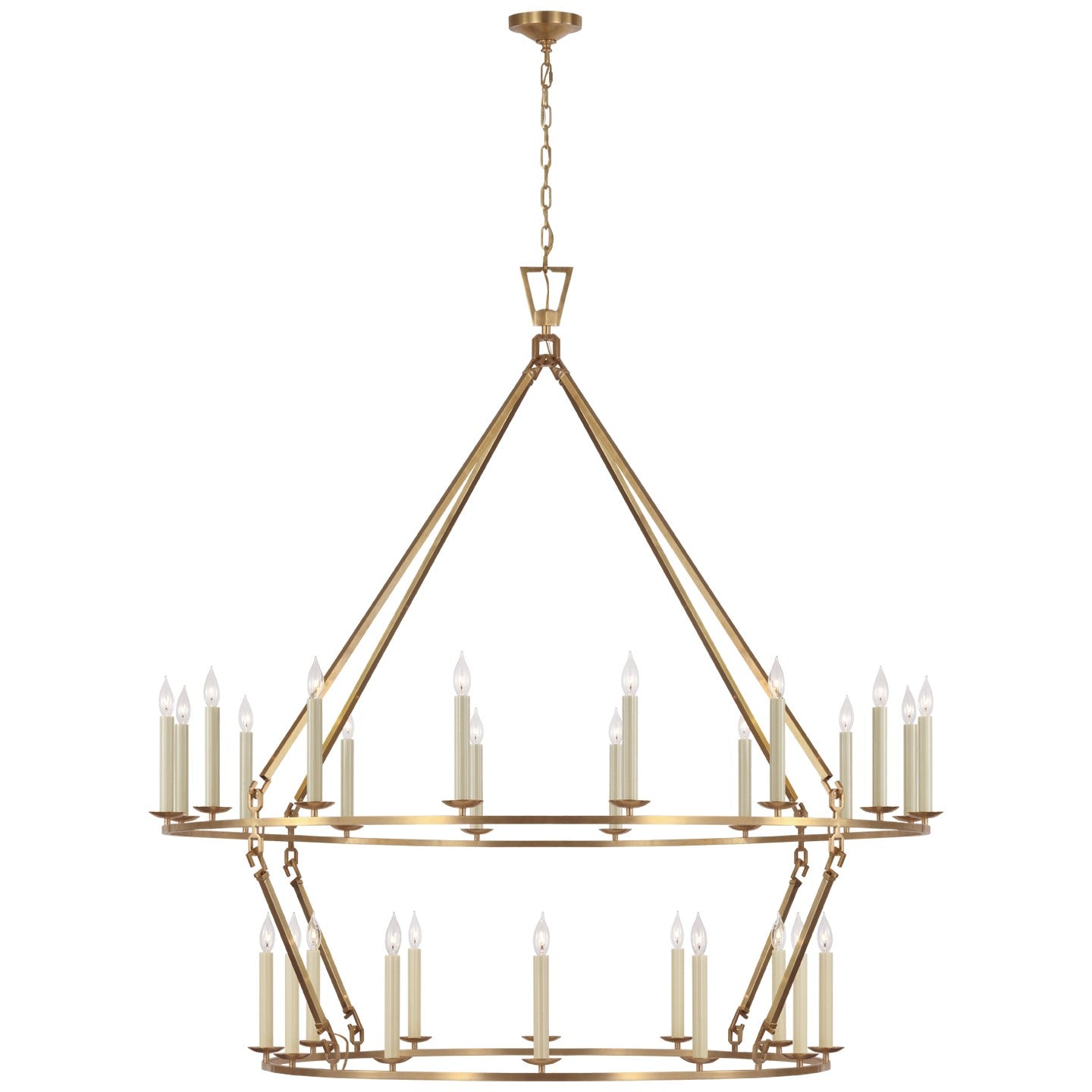 Visual Comfort Signature Canada - LED Chandelier - Darlana Ring - Antique-Burnished Brass- Union Lighting Luminaires Decor
