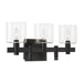 Eurofase Canada - DECATO-VAN-3LT-BK-CL - DECATO - Black- Union Lighting Luminaires Decor