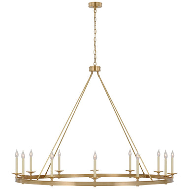 Visual Comfort Signature Canada - LED Chandelier - Launceton - Antique-Burnished Brass- Union Lighting Luminaires Decor