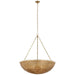 Visual Comfort Signature Canada - LED Chandelier - Clovis - Antique-Burnished Brass and Natural Wicker- Union Lighting Luminaires Decor