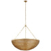 Visual Comfort Signature Canada - LED Chandelier - Clovis - Antique-Burnished Brass and Natural Wicker- Union Lighting Luminaires Decor