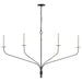 Visual Comfort Signature Canada - LED Linear Chandelier - Belfair - Aged Iron- Union Lighting Luminaires Decor