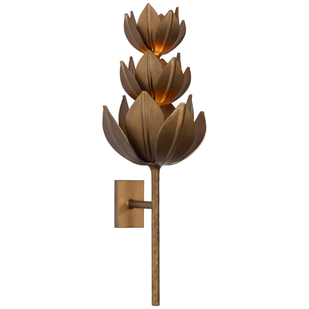 Visual Comfort Signature Canada - LED Wall Sconce - Alberto - Antique Bronze Leaf- Union Lighting Luminaires Decor