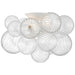 Visual Comfort Signature Canada - LED Flush Mount - Talia - Plaster White and Clear Swirled Glass- Union Lighting Luminaires Decor