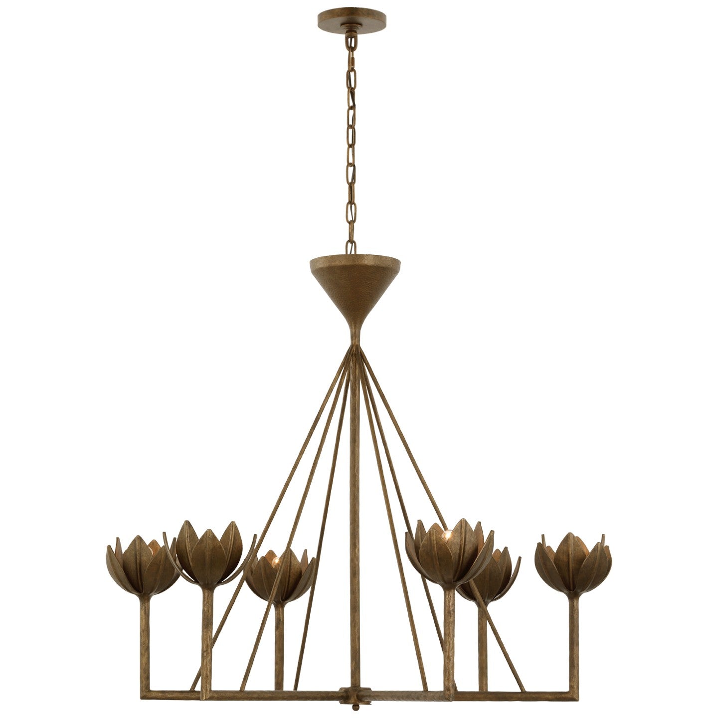 Visual Comfort Signature Canada - LED Chandelier - Alberto - Antique Bronze Leaf- Union Lighting Luminaires Decor