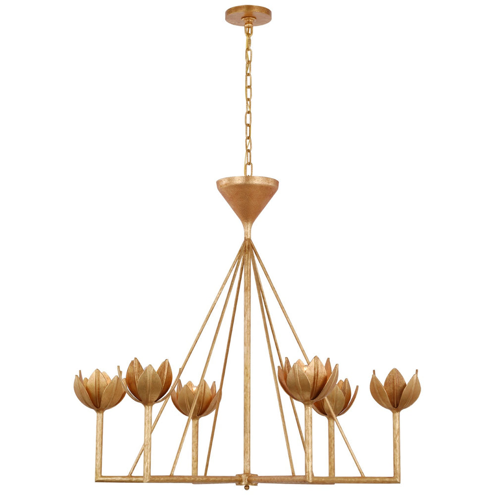 Visual Comfort Signature Canada - LED Chandelier - Alberto - Antique Gold Leaf- Union Lighting Luminaires Decor