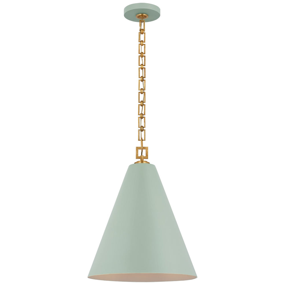 Visual Comfort Signature Canada - LED Pendant - Theo - Pale Blue and Gild- Union Lighting Luminaires Decor