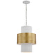 Visual Comfort Signature Canada - LED Pendant - Chalmette - Plaster White and Gild- Union Lighting Luminaires Decor