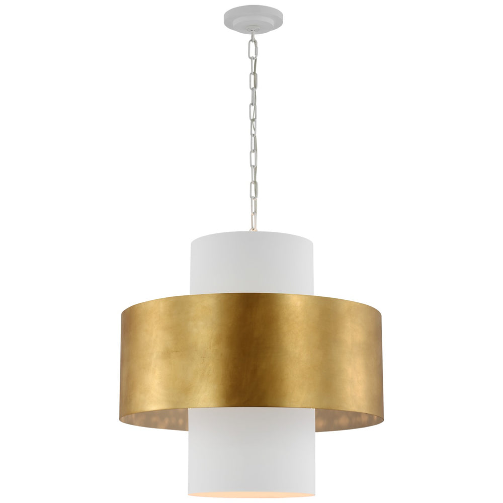 Visual Comfort Signature Canada - LED Pendant - Chalmette - Plaster White and Gild- Union Lighting Luminaires Decor
