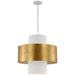 Visual Comfort Signature Canada - LED Pendant - Chalmette - Plaster White and Gild- Union Lighting Luminaires Decor