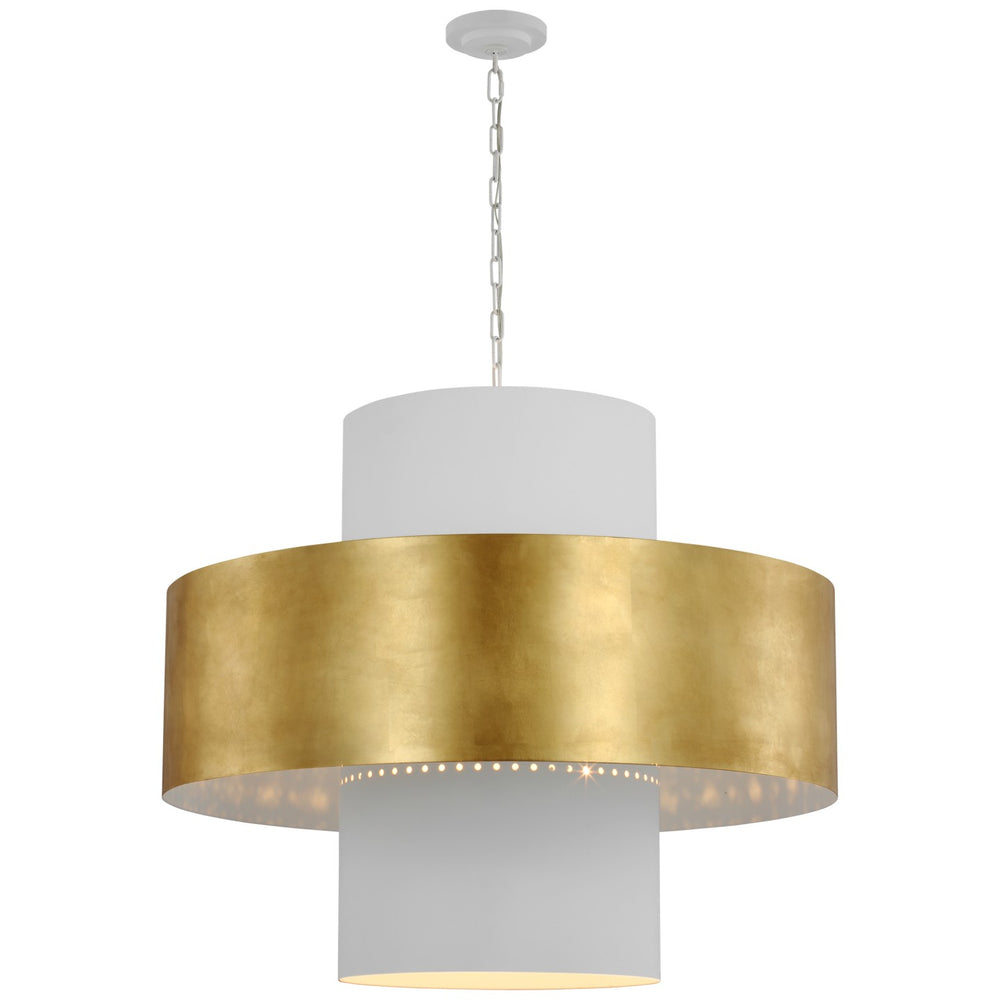 Visual Comfort Signature Canada - LED Pendant - Chalmette - Plaster White and Gild- Union Lighting Luminaires Decor