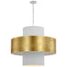 Visual Comfort Signature Canada - LED Pendant - Chalmette - Plaster White and Gild- Union Lighting Luminaires Decor