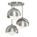 Hubbardton Forge - Three Light Semi-Flush Mount - Brooklyn - Sterling- Union Lighting Luminaires Decor